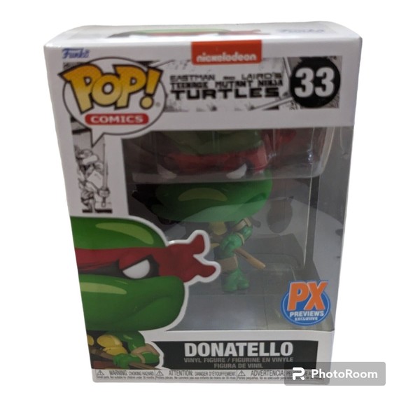 Funko Pop Mutant Ninja Turtles Donatello PX Previews Exclusive #33 Comics - Picture 1 of 7